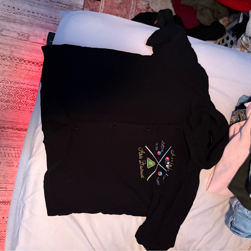 AMIRI Black pool cue short Sleeve Tee